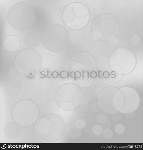 Abstract Bubble Grey Background. Abstract Blurred Grey Circle Pattern.. Grey Background