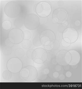 Abstract Bubble Grey Background. Abstract Blurred Grey Circle Pattern.. Grey Background
