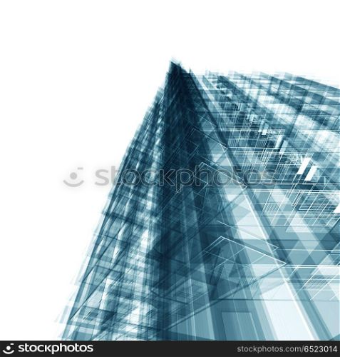 Abstract building background 3d rendering. Abstract building 3d rendering. Architecture design and model my own. Abstract building background 3d rendering