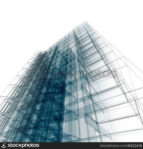 Abstract building background 3d rendering. Abstract building. Architecture design and model my own 3d rendering. Abstract building background 3d rendering