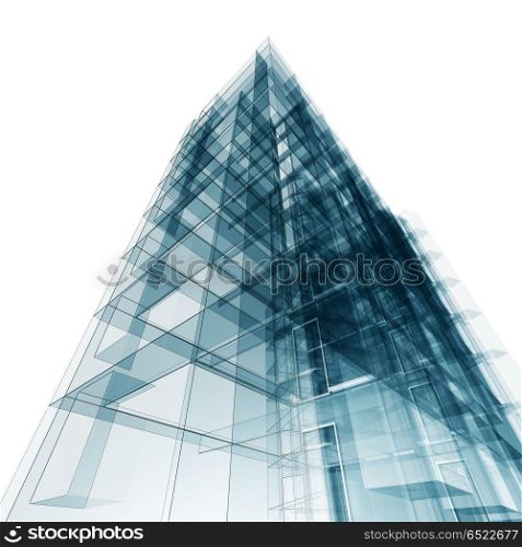 Abstract building background 3d rendering. Abstract building. Architecture design and model my own 3d rendering. Abstract building background 3d rendering
