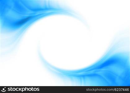 Abstract business background with blue curved waves