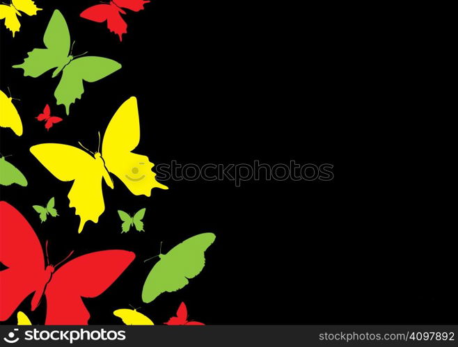 abstract butterfly background with room to add copy