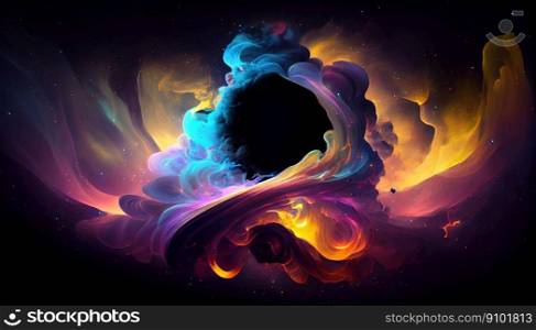 Abstract celestial nebula. Space imaginary landscapes. Generative Ai.. Abstract celestial nebula. Space imaginary landscapes. Generative Ai