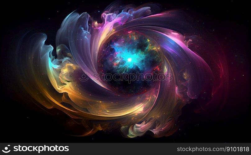Abstract celestial nebula. Space imaginary landscapes. Generative Ai.. Abstract celestial nebula. Space imaginary landscapes. Generative Ai