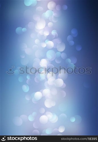 Abstract Christmas background of bokeh lights