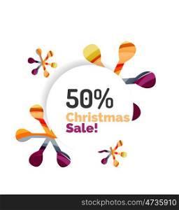 Abstract Christmas sale banner design with blank space. Abstract Christmas sale banner design with blank space. illustration