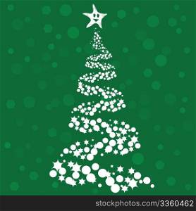 Abstract Christmas tree vector