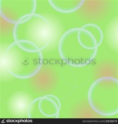 Abstract Circle Green Background. Green Bubble Texture.. Green Background
