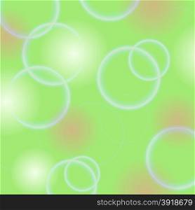 Abstract Circle Green Background. Green Bubble Texture.. Green Background