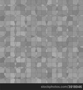Abstract Circle Grey Background. Grey Mosaic Pattern.. Abstract Circle Grey Background