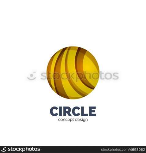 abstract circle logo, business icon
