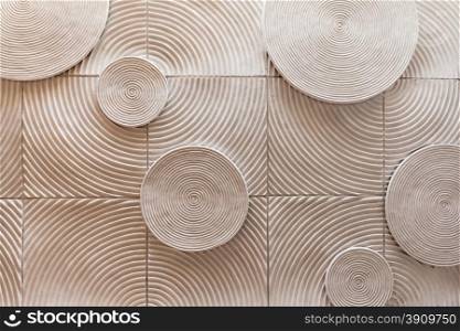 abstract circle shape of stone texture background