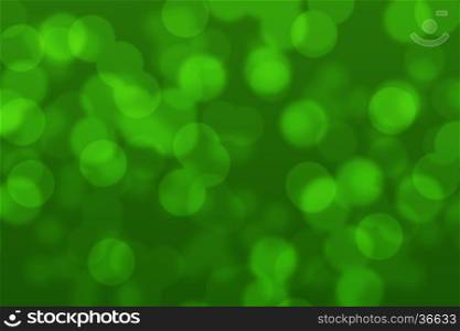 Abstract circular bright green bokeh background