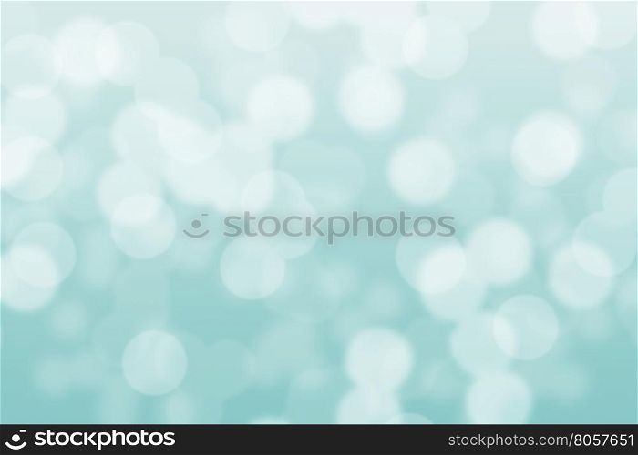 Abstract circular light blue turquoise bokeh background