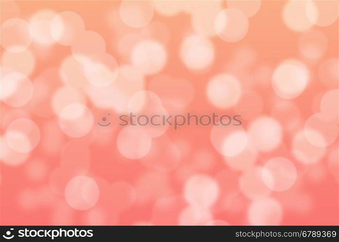 Abstract circular peach and pink bokeh background