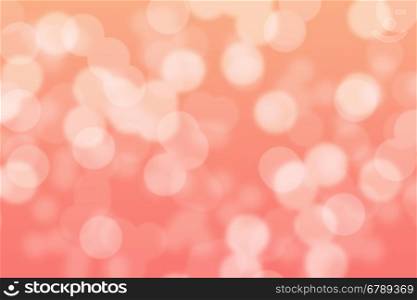 Abstract circular peach and pink bokeh background
