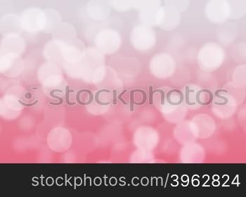 Abstract circular pink and white light bokeh background