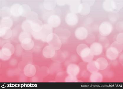 Abstract circular pink and white light bokeh background