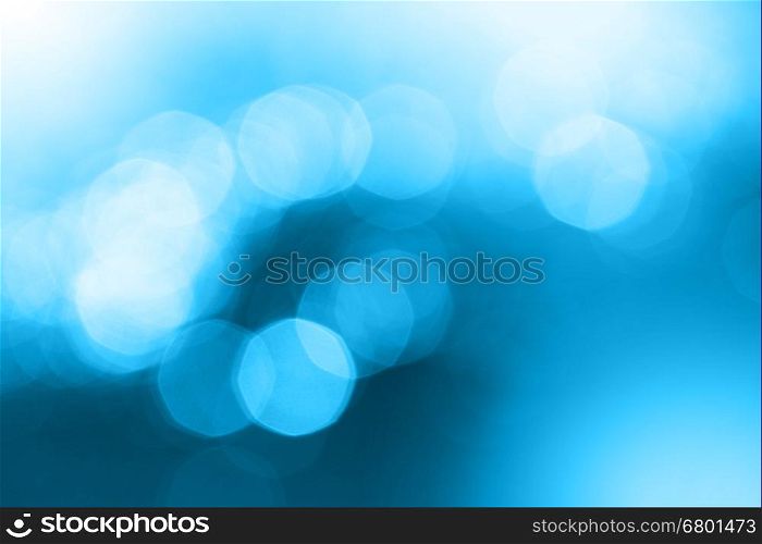 Abstract city lights blue blur blinking background. Soft focus.