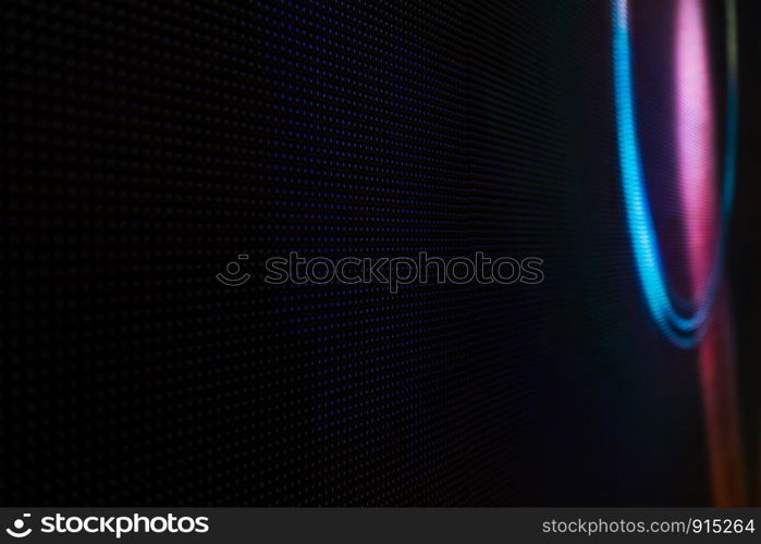 Abstract Close up Bright colored LED SMD video wall abstract background