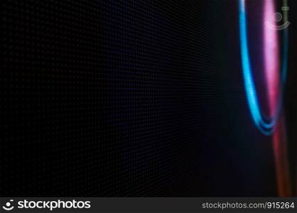 Abstract Close up Bright colored LED SMD video wall abstract background
