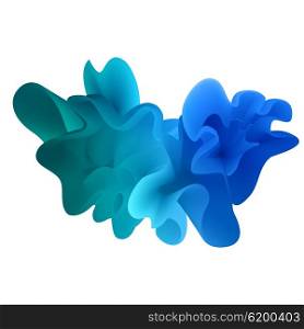 abstract color cloud. Liquid ink splash. Background for banner, card, poster, web design