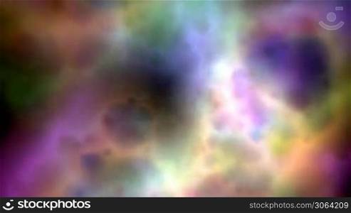Abstract color clouds background (seamless loop)