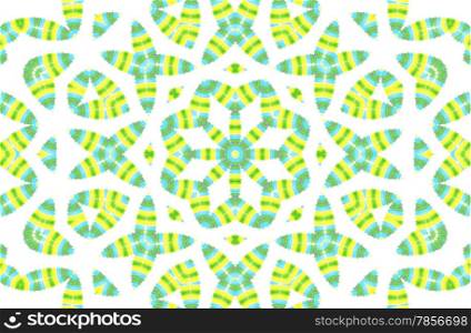 Abstract color concentric pattern on white background