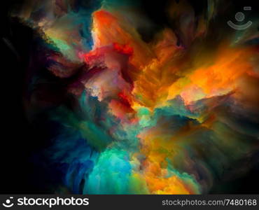 Abstract color paint background on design, creativity, inspiration and art. 3D Color series.