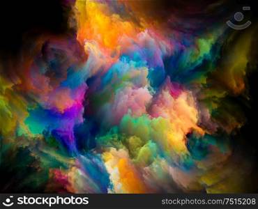 Abstract color paint background on design, creativity, inspiration and art. 3D Color series.