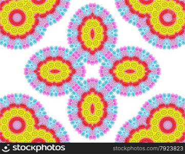 Abstract color pattern on white background