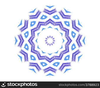 Abstract color pattern shape on white background