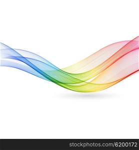 Abstract color wave . Abstract color wave background. Rainbow spectrum wave