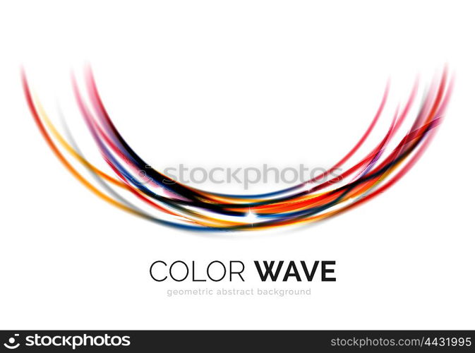 Abstract color wave design element. abstract color wave design element