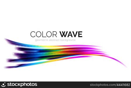 Abstract color wave design element. abstract color wave design element