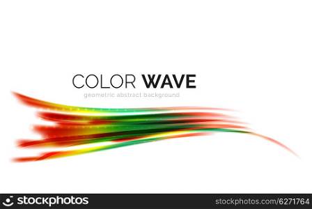 Abstract color wave design element. abstract color wave design element