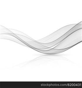 Abstract color wave design element. Abstract gray color wave design element. Gray wave. Gray smoke wavy lines