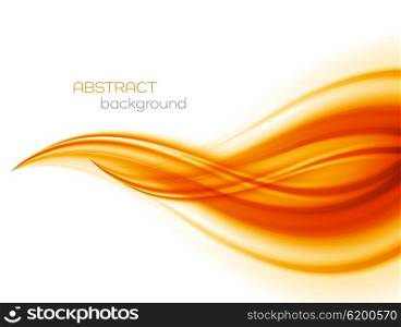 Abstract color wave design element. Abstract orange color wave design element. Abstract smooth color wavy . Curve flow orange motion illustration. Orange smooth wave lines. Orange wave