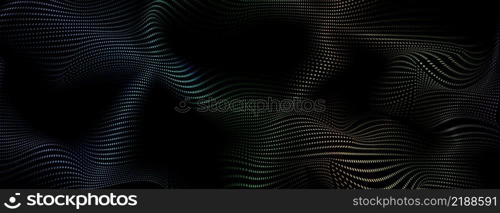 Abstract color waves. Space design for postcards, posters, banners, covers and backgrounds. Vector design.