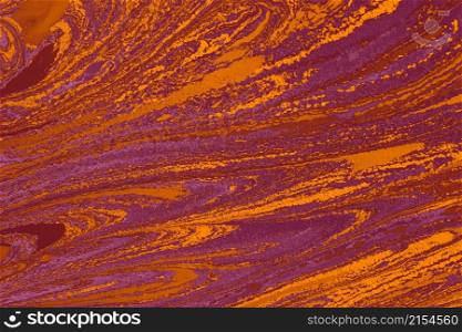Abstract colored background. Marbling of aqueous surface design