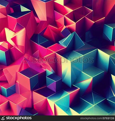 abstract colorful background. 3d rendering digital art illustration