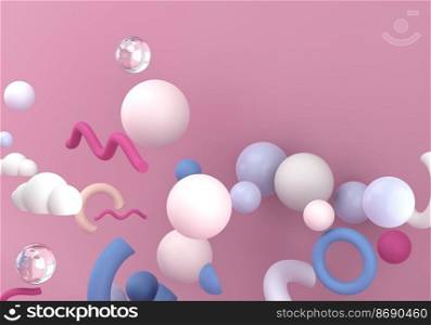 Abstract colorful background with geometric elements. 3d. Abstract colorful background with geometric elements. 3d illustration.