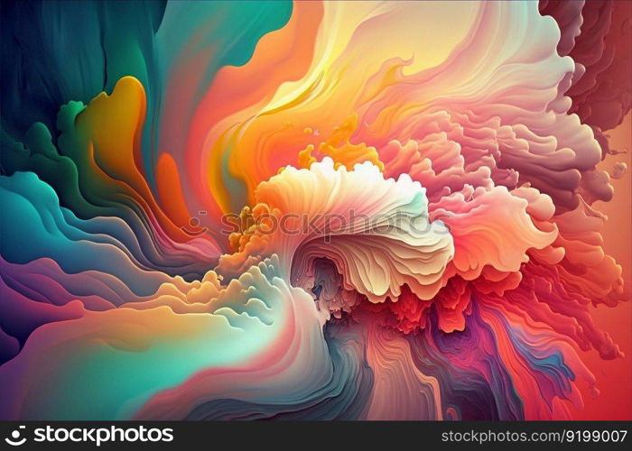 abstract colorful background with lines, created by generative IA.