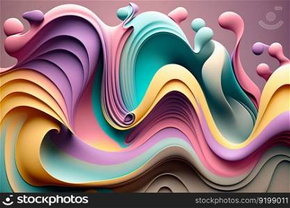 abstract colorful background with lines, created by generative IA.