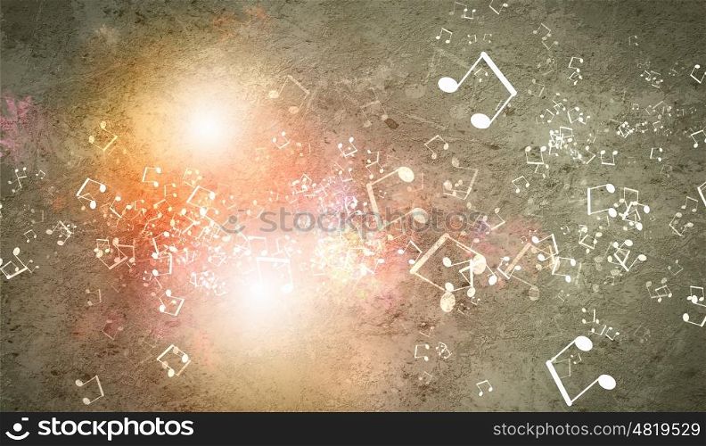Abstract colorful backgrounds. Abstract colorful backgrounds with elements symbolizing music. collage