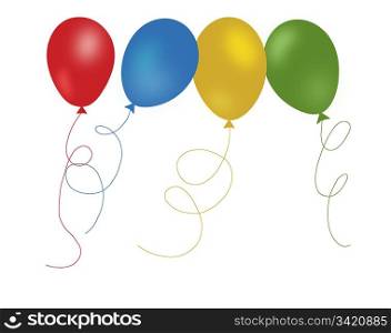 Abstract colorful balloons