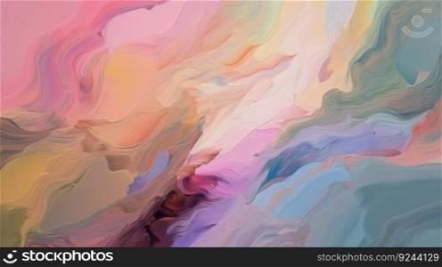 Abstract colorful brush strokes in oil on canvas, background.Header banner mockup with copy space. AI generated.. Abstract colorful brush strokes in oil on canvas, background. AI generated.