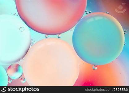 abstract colorful bubbles water hued blurred background