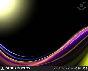 abstract colorful design on a black background